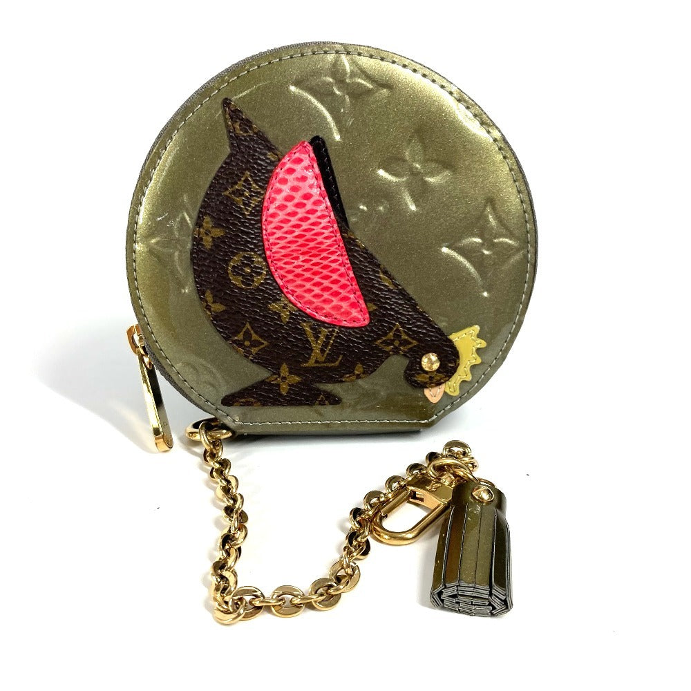 LOUIS VUITTON Coin case M91387 Monogram Vernis gold Monogram Vernis portomone cock