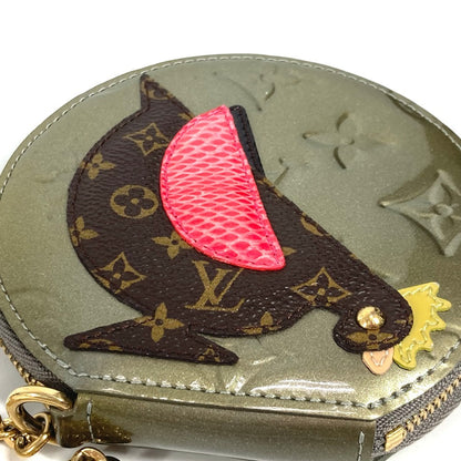 LOUIS VUITTON Coin case M91387 Monogram Vernis gold Monogram Vernis portomone cock