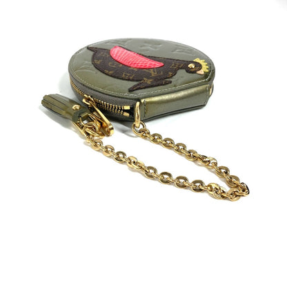 LOUIS VUITTON Coin case M91387 Monogram Vernis gold Monogram Vernis portomone cock
