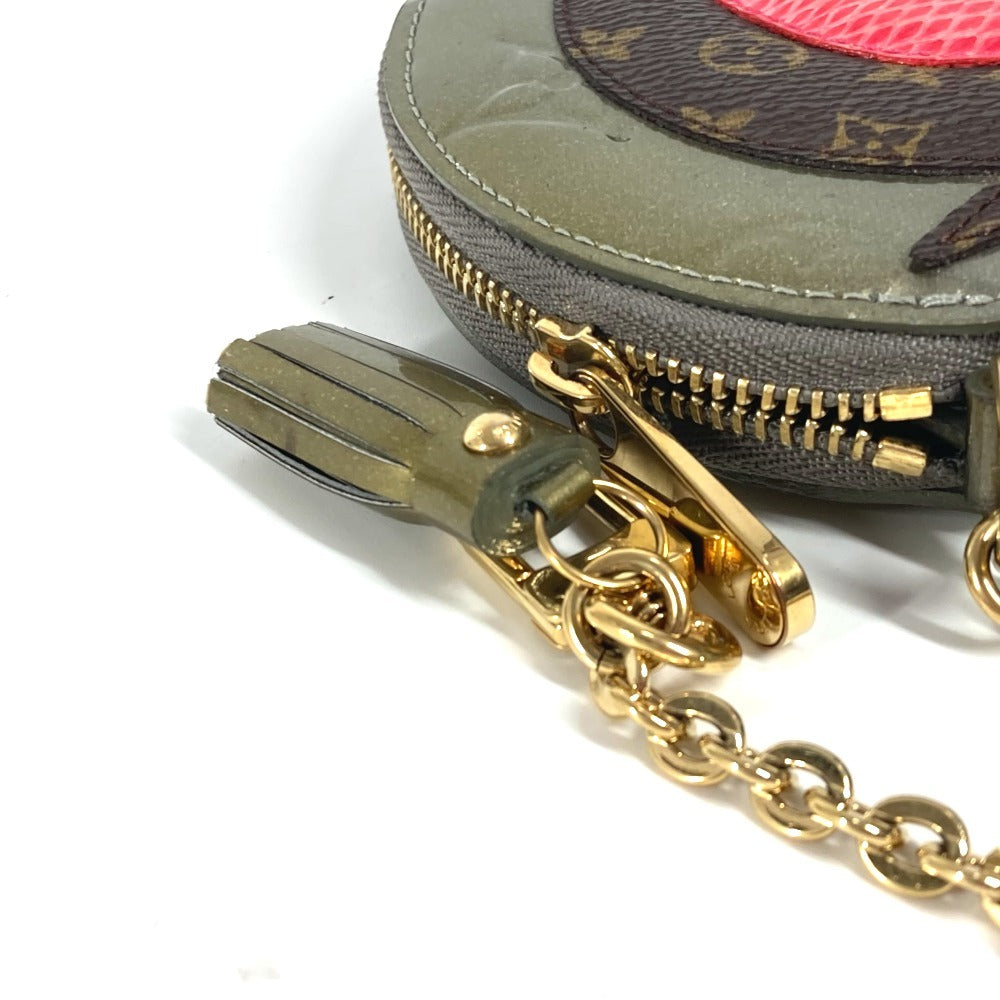LOUIS VUITTON Coin case M91387 Monogram Vernis gold Monogram Vernis portomone cock
