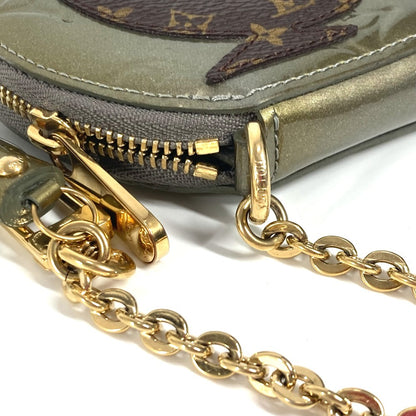LOUIS VUITTON Coin case M91387 Monogram Vernis gold Monogram Vernis portomone cock