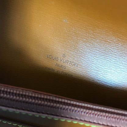 LOUIS VUITTON Pouch M52603 Epi Leather Brown Epi Santure Tilsit