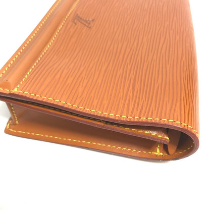 LOUIS VUITTON Pouch M52603 Epi Leather Brown Epi Santure Tilsit
