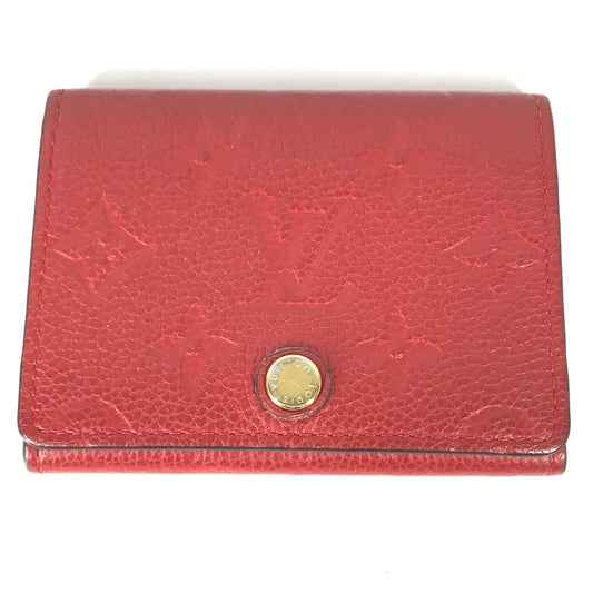 LOUIS VUITTON Card Case M58457 Monogram Ann Platt Leather Red Monogram Ann Platt Annevelt Cult De Vigitte