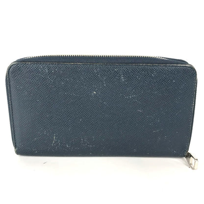 LOUIS VUITTON Long Wallet Purse M30515 Taiga Leather blue Taiga Zippy Organizer