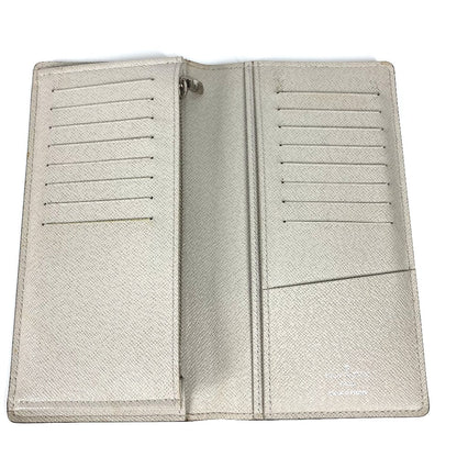 LOUIS VUITTON Long Wallet Purse M30557 Taiga Leather beige Taiga Portefeuille Blaza mens Used Authentic