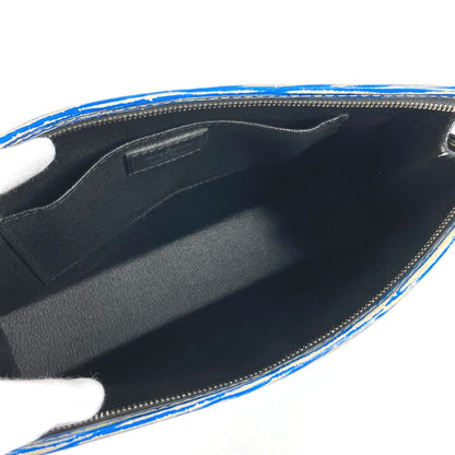 LOUIS VUITTON business bag M54654 Epi Leather blue Epi denim posh toilette