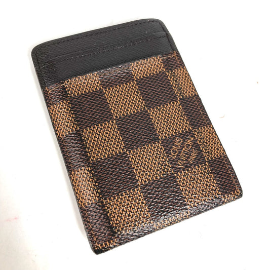 LOUIS VUITTON Card Case N61209 Damier canvas Brown Damier Porte Cartes Pance