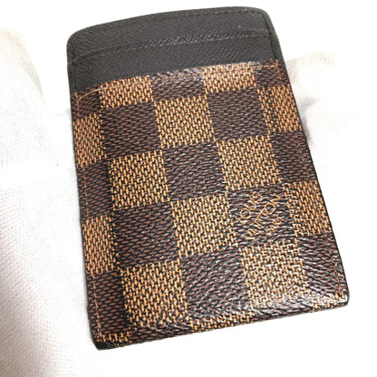 LOUIS VUITTON Card Case N61209 Damier canvas Brown Damier Porte Cartes Pance
