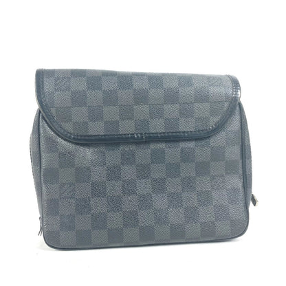 LOUIS VUITTON Pouch N41419  Damier Grafitto Canvas black Damier Grafitte Truth Suspendable