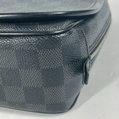 LOUIS VUITTON Pouch N41419  Damier Grafitto Canvas black Damier Grafitte Truth Suspendable
