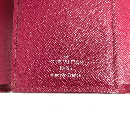 LOUIS VUITTON Trifold wallet M62171 Epi Leather purple Epi Portefeuille Victorine Women Used Authentic