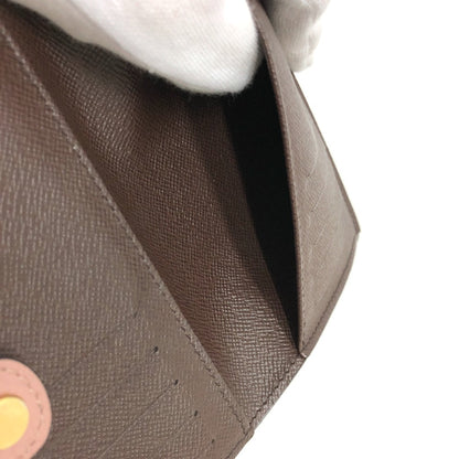 LOUIS VUITTON Folded wallet N60043 Damier canvas Brown Portefeuille Normandy