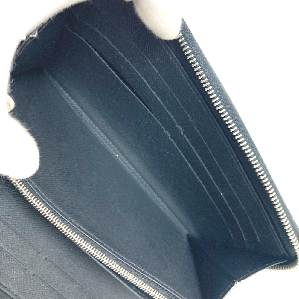 LOUIS VUITTON Long Wallet Purse M30056 Taiga Leather black Zippy Organizer NM