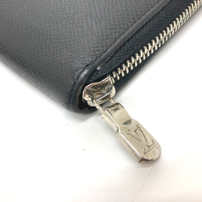 LOUIS VUITTON Long Wallet Purse M30056 Taiga Leather black Zippy Organizer NM