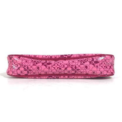 LOUIS VUITTON Accessory pouch M93166 PVC / Leather pink Cosmic Blossom Pochette Cosmic Women Used Authentic