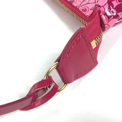 LOUIS VUITTON Accessory pouch M93166 PVC / Leather pink Cosmic Blossom Pochette Cosmic Women Used Authentic