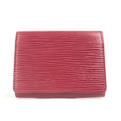 LOUIS VUITTON Card Case M8658M Epi Leather Red Epi Anneveld Cult de Visit