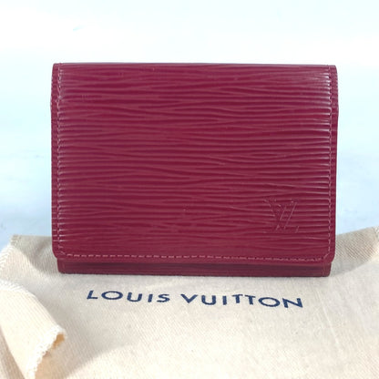 LOUIS VUITTON Card Case M8658M Epi Leather Red Epi Anneveld Cult de Visit