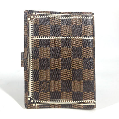 LOUIS VUITTON Notebook cover R20968 Damier canvas Brown Damier Agenda PM Trunk Pattern
