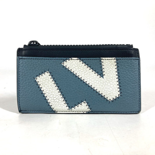 LOUIS VUITTON Coin case M81314 leather blue Coin card holder