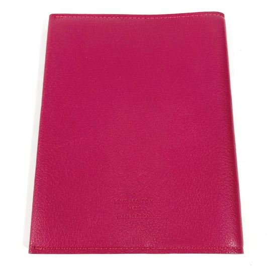 LOUIS VUITTON Note cover leather purple logo book cover