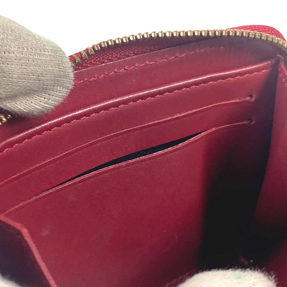 LOUIS VUITTON Coin case M91720 Monogram Vernis Red Monogram Vernis Ray Yule Zip around purse
