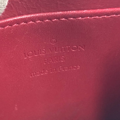 LOUIS VUITTON Coin case M91720 Monogram Vernis Red Monogram Vernis Ray Yule Zip around purse