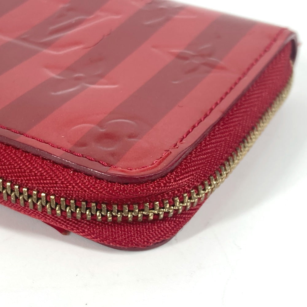 LOUIS VUITTON Coin case M91720 Monogram Vernis Red Monogram Vernis Ray Yule Zip around purse