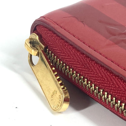 LOUIS VUITTON Coin case M91720 Monogram Vernis Red Monogram Vernis Ray Yule Zip around purse