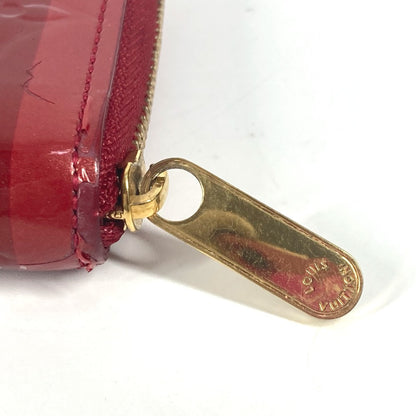LOUIS VUITTON Coin case M91720 Monogram Vernis Red Monogram Vernis Ray Yule Zip around purse