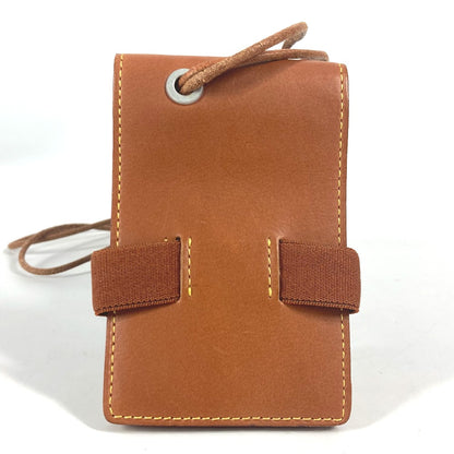 LOUIS VUITTON Card Case Nomad leather Brown Nomad Card Case with strap