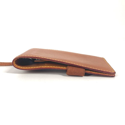 LOUIS VUITTON Card Case Nomad leather Brown Nomad Card Case with strap