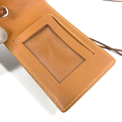 LOUIS VUITTON Card Case Nomad leather Brown Nomad Card Case with strap