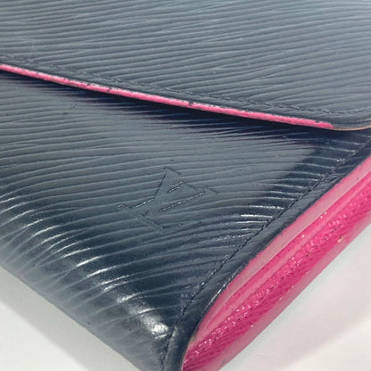 LOUIS VUITTON Long Wallet Purse M64322 Epi Leather black Epi Portefeuille Sarah