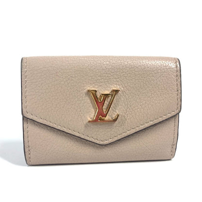 LOUIS VUITTON Trifold wallet M69340 Calf leather beige LV logo Portefeuille Rockmini