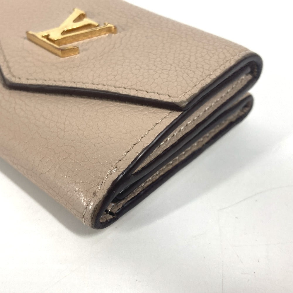 LOUIS VUITTON Trifold wallet M69340 Calf leather beige LV logo Portefeuille Rockmini