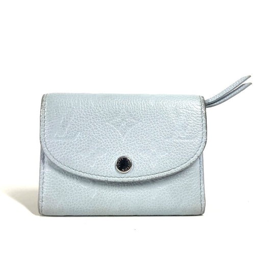LOUIS VUITTON Folded wallet M83641 Monogram Ann Platt Leather blue Monogram Ann Platt Portomonet Rosali