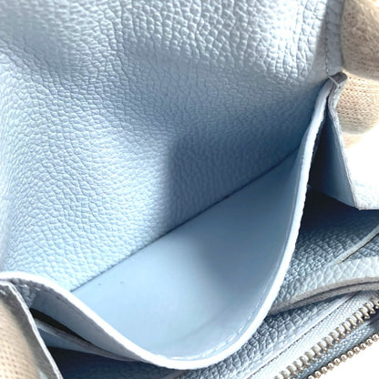 LOUIS VUITTON Folded wallet M83641 Monogram Ann Platt Leather blue Monogram Ann Platt Portomonet Rosali