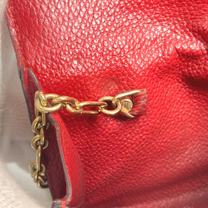 LOUIS VUITTON Coin case M60634 Monogram Ann Platt Leather Red Monogram Ann Platt Pochette Cre