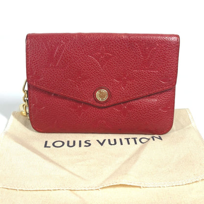 LOUIS VUITTON Coin case M60634 Monogram Ann Platt Leather Red Monogram Ann Platt Pochette Cre