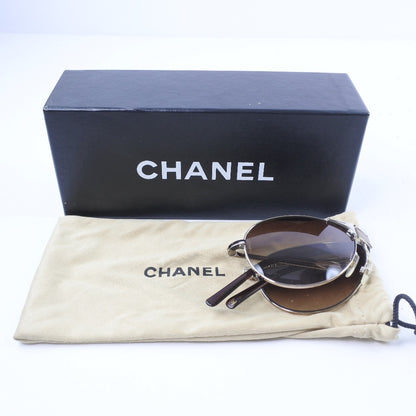 CHANEL sunglasses 4123-Q metallic Brown Folding