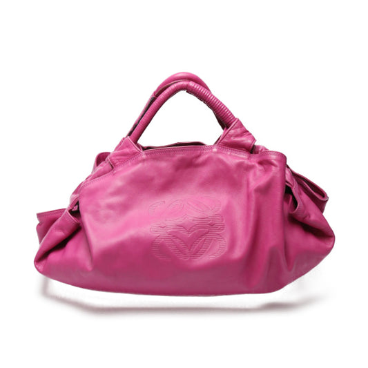 LOEWE Handbag leather pink Tote bag leather Nappa Aire Women Used Authentic