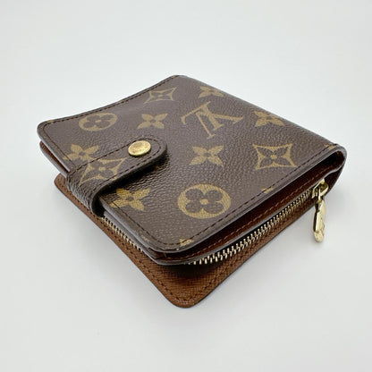 LOUIS VUITTON Bifold Wallet M61667 Monogram canvas Brown Monogram Compact zip