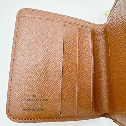 LOUIS VUITTON Bifold Wallet M61667 Monogram canvas Brown Monogram Compact zip