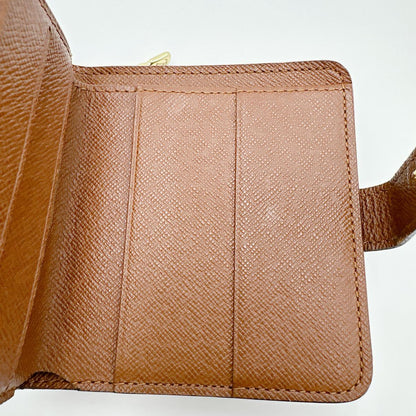 LOUIS VUITTON Bifold Wallet M61667 Monogram canvas Brown Monogram Compact zip