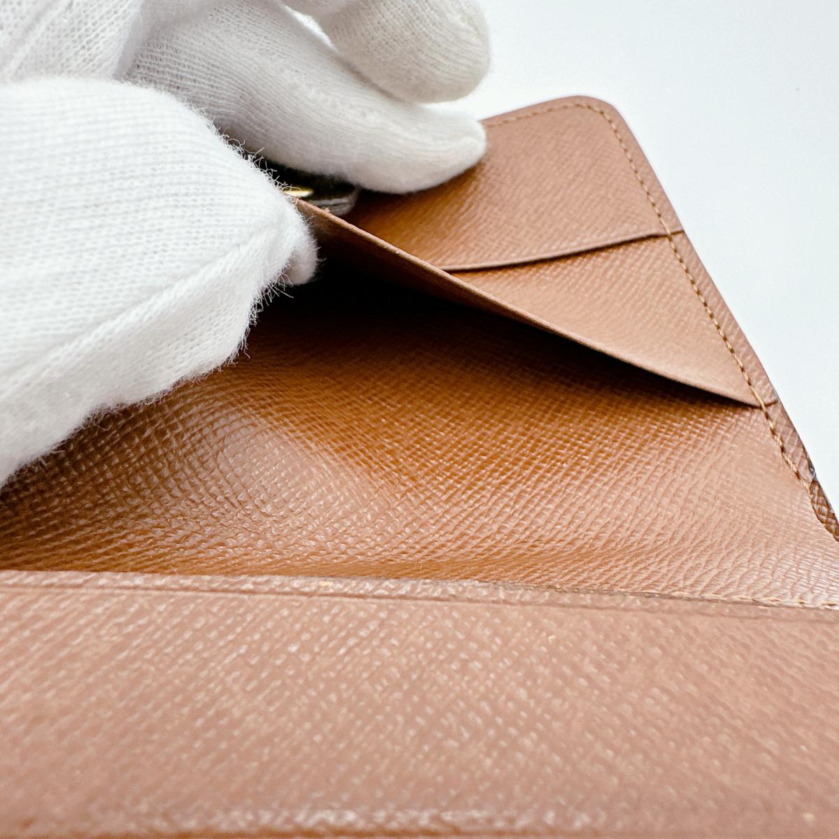 LOUIS VUITTON Bifold Wallet M61667 Monogram canvas Brown Monogram Compact zip