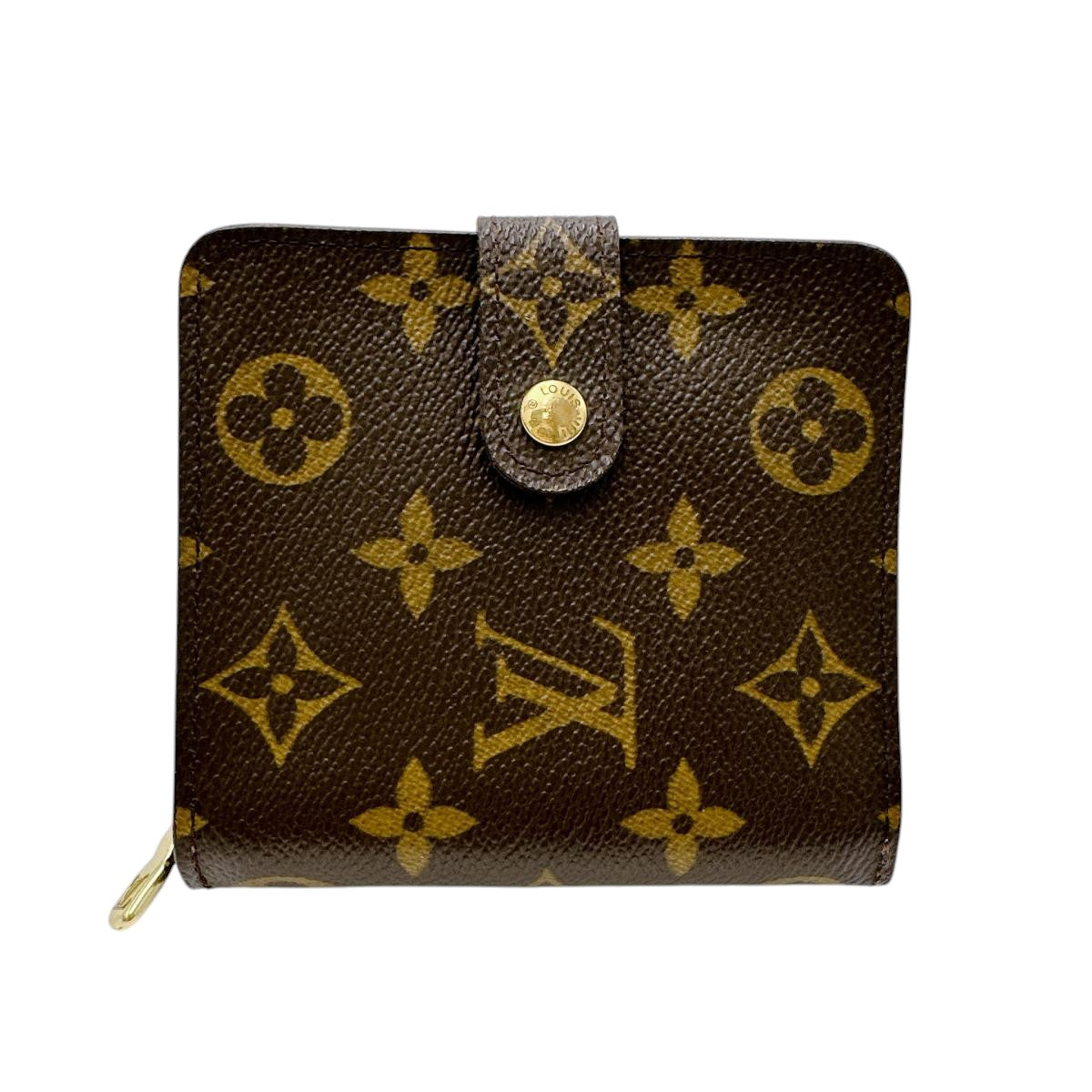 LOUIS VUITTON Bifold Wallet M61667 Monogram canvas Brown Monogram Compact zip
