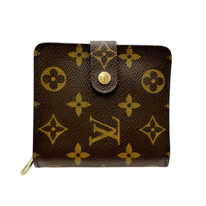 LOUIS VUITTON Bifold Wallet M61667 Monogram canvas Brown Monogram Compact zip
