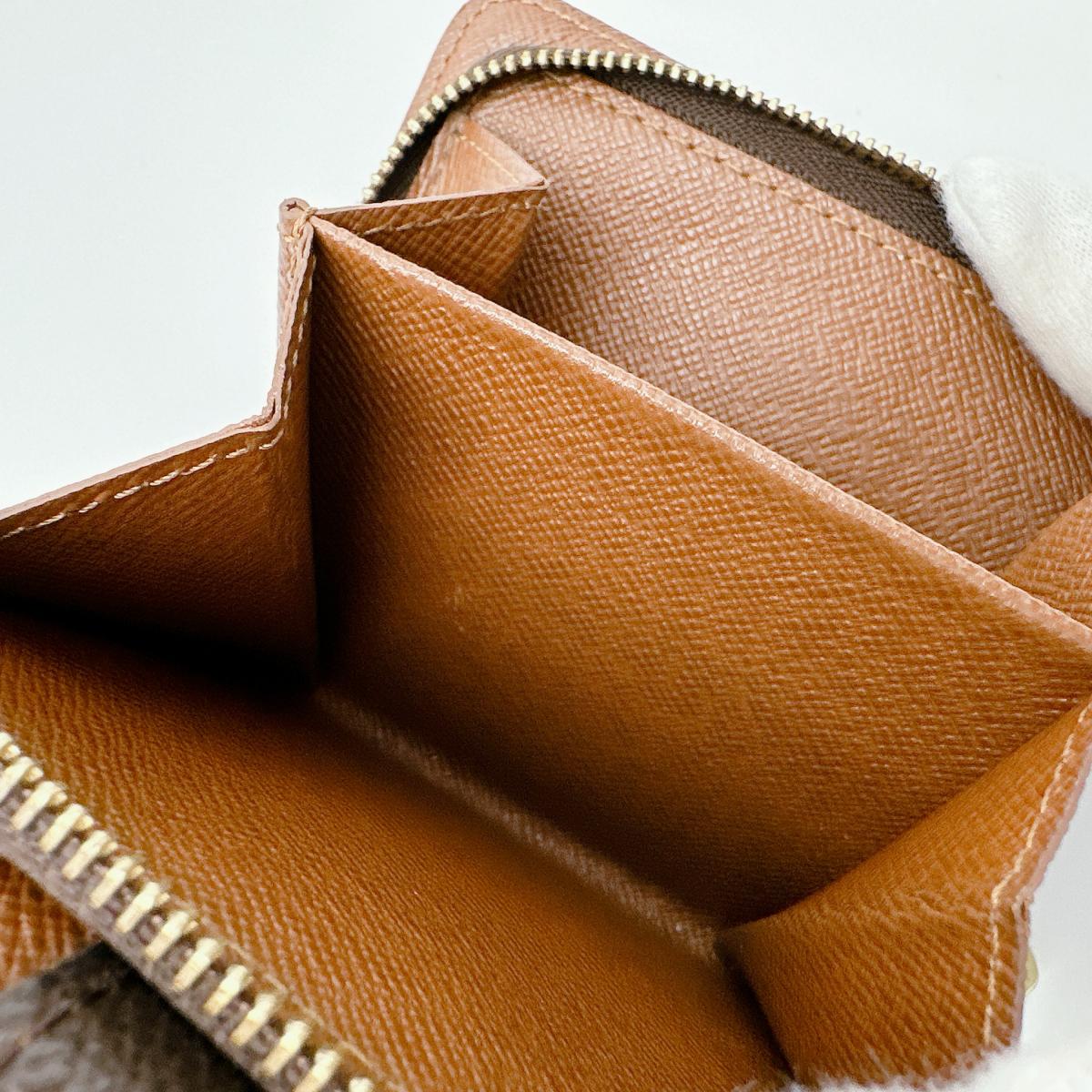 LOUIS VUITTON Bifold Wallet M61667 Monogram canvas Brown Monogram Compact zip